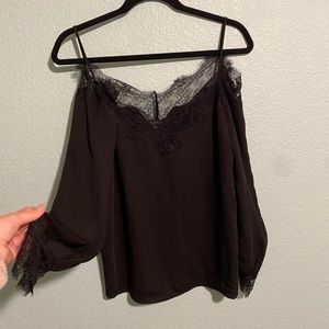Black sugar lips black blouse